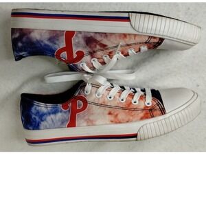 Philadelphia Phillies Sneakers‎ Tie Dye Canvas Shoes Women's Size 10 Foco